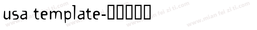 usa template字体转换